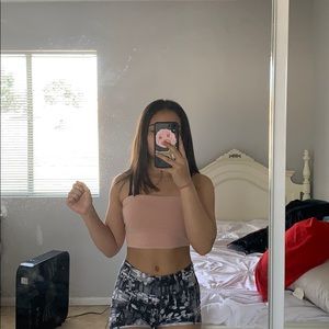 pink H&M tube top